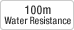 100-meter water resistance
